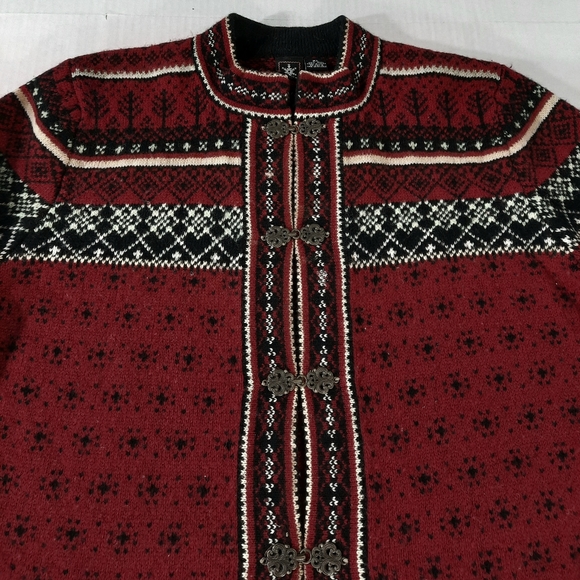 Skyr Wool Fair Isle Cardigan Sweater - Picture 2 of 8
